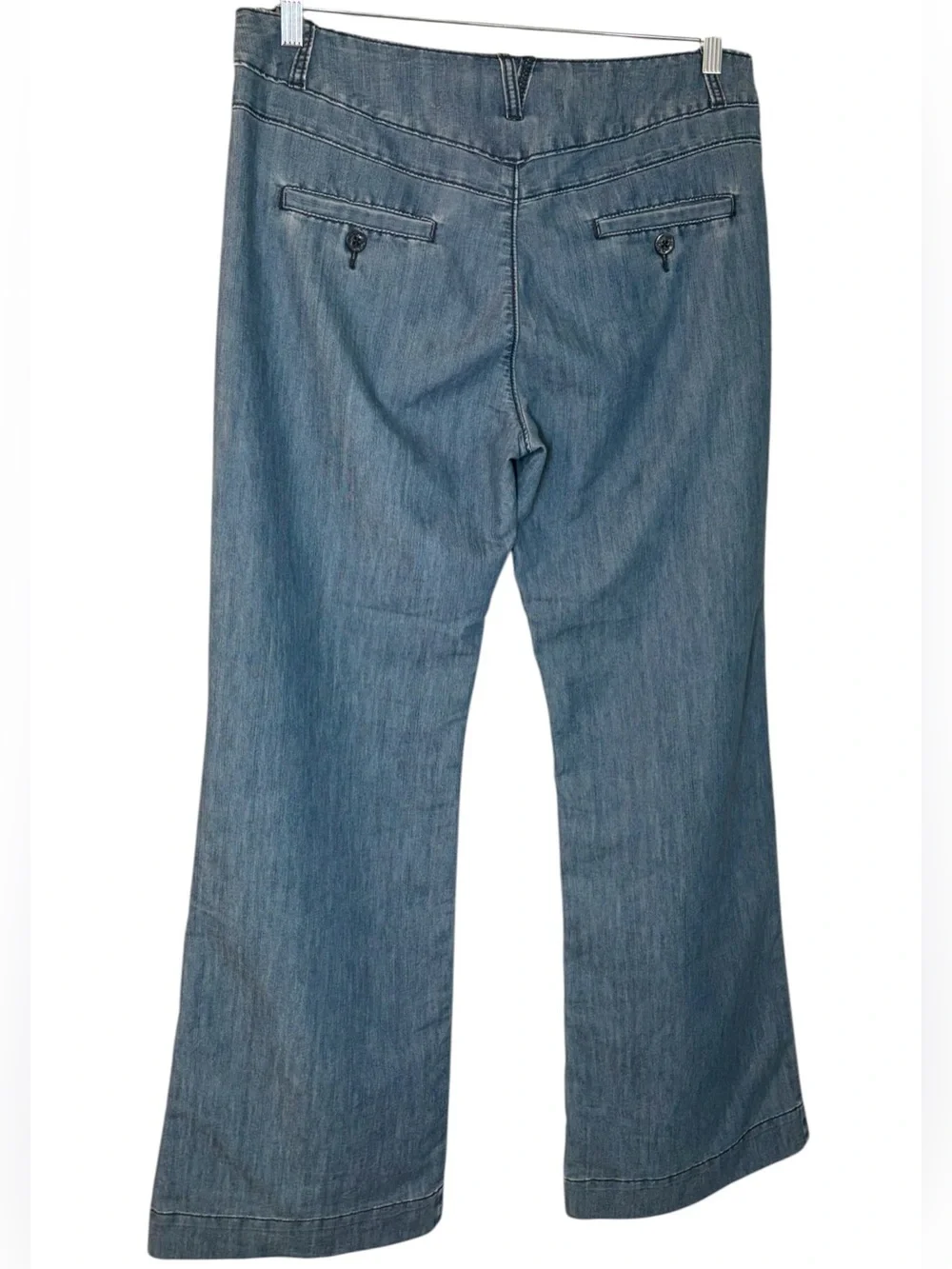 Pilcro and the Letterpress Flare High-Rise Jeans Size 31 Stacked Front Pockets